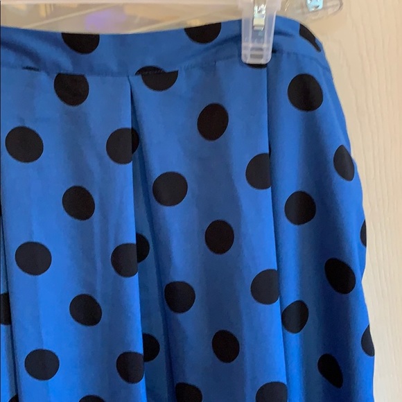 Who What Wear Polka Dot Birdcage Midi Skirt - Picture 3 of 4